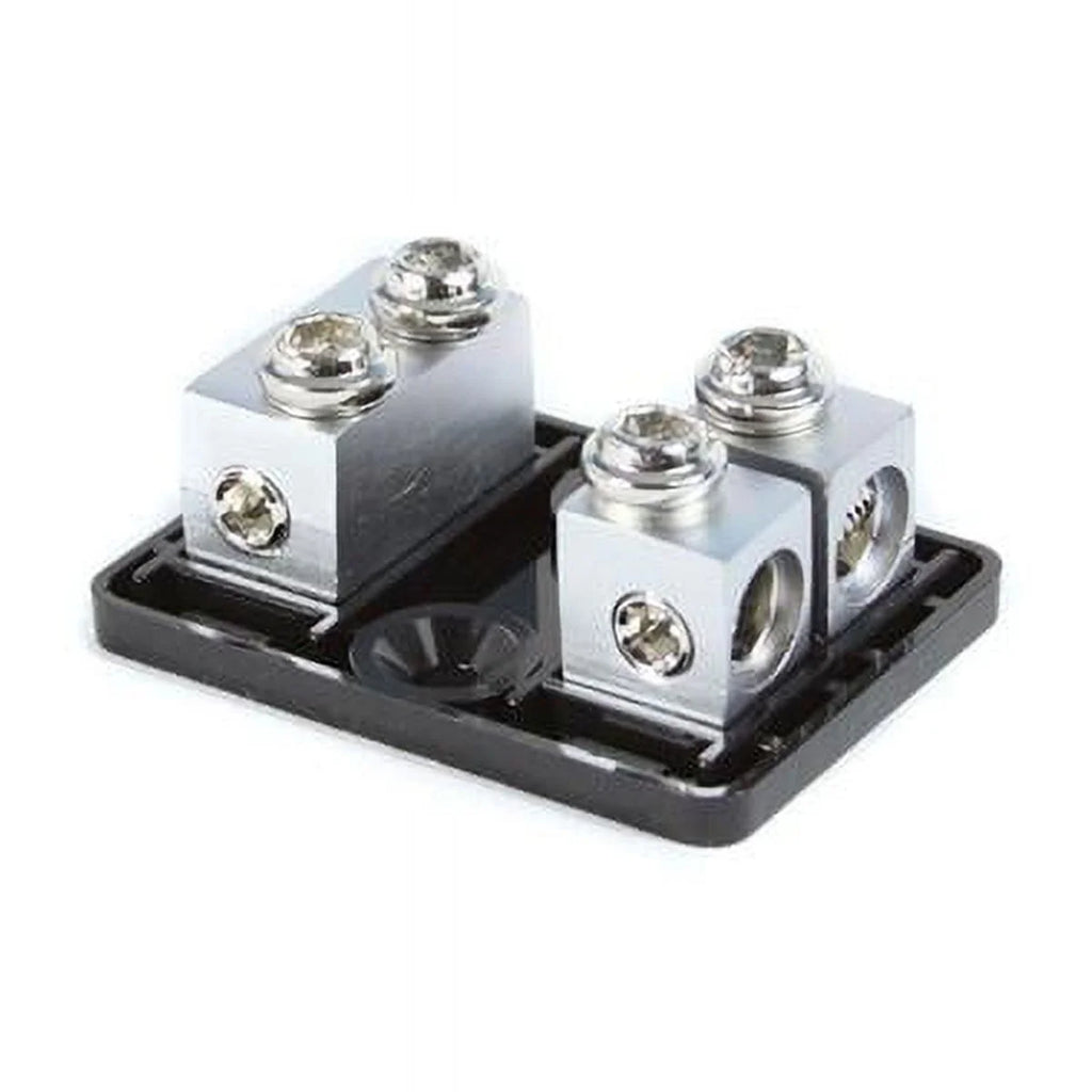 Bassik 2 Way 4 - 8 Gauge Fused Distribution Block with Fuses