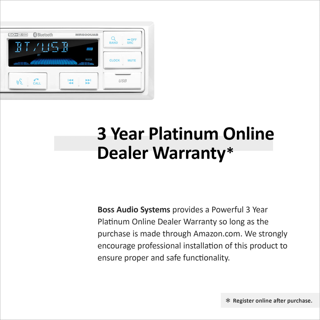 MCK500WB.6 Marine Boat Stereo Sound System Speaker Package