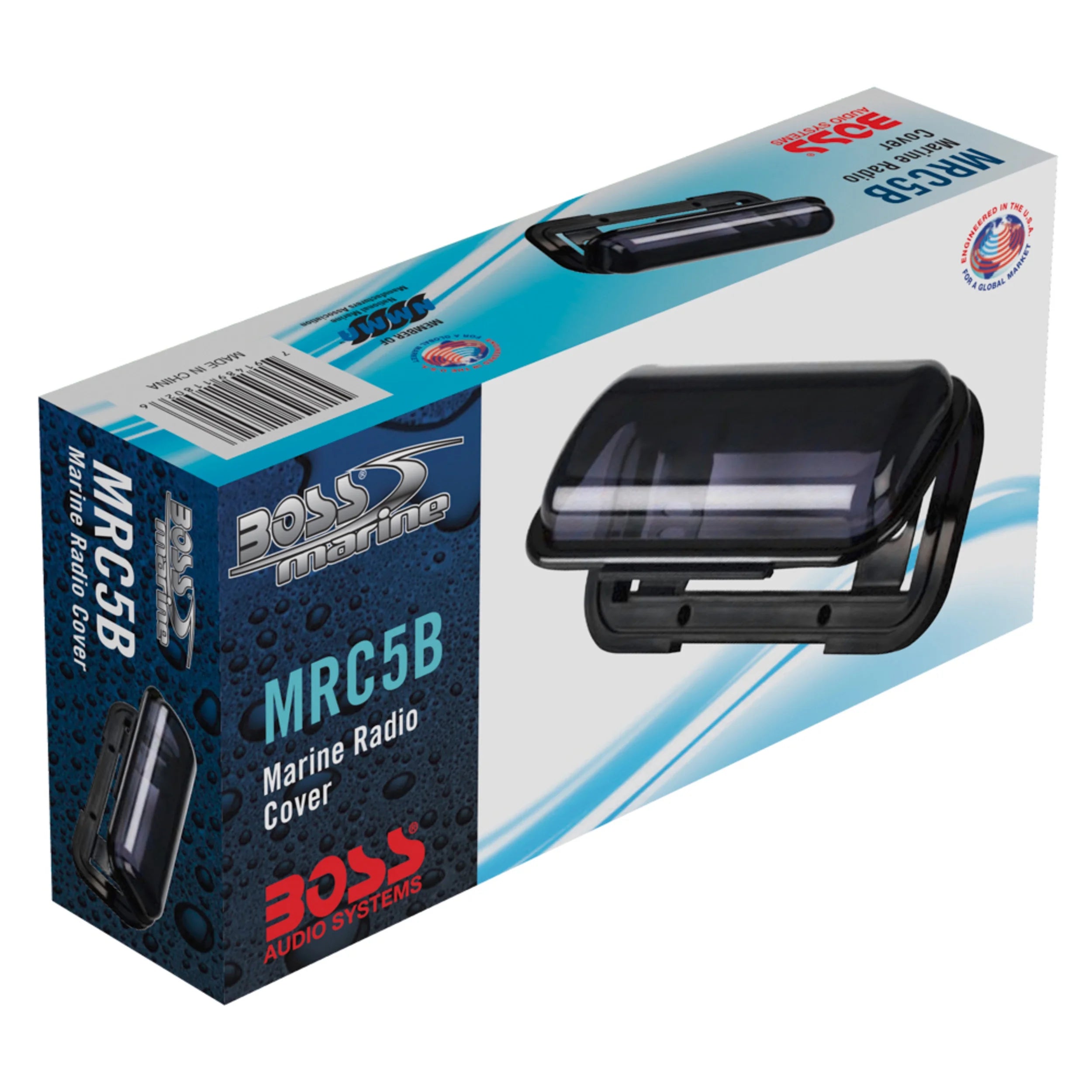 Boss Audio MRC5B Universal Marine Radio Cover, Black