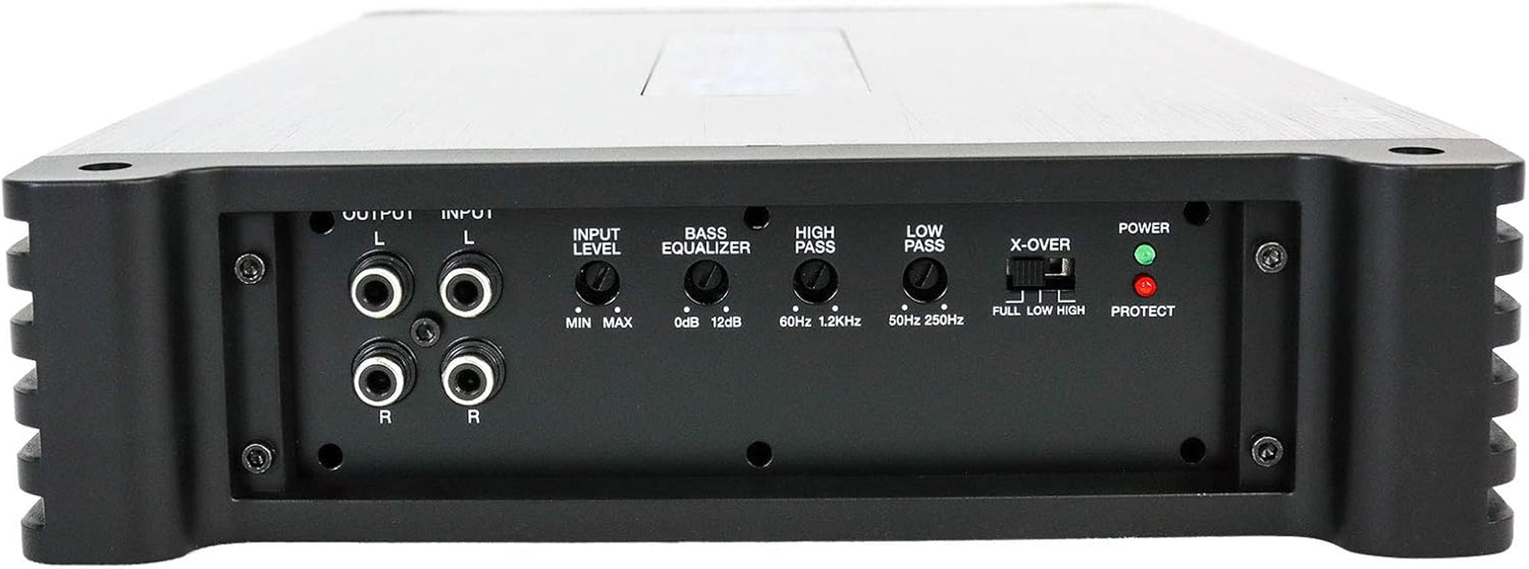 DBM25 Marine Amplifier, 1500W Peak/375W Dyno RMS, 2 Channel, 2 or 4 Ohm, Waterproof Design, Adjustable Crossover, Remote Bass Control for Boats and Marine Audio