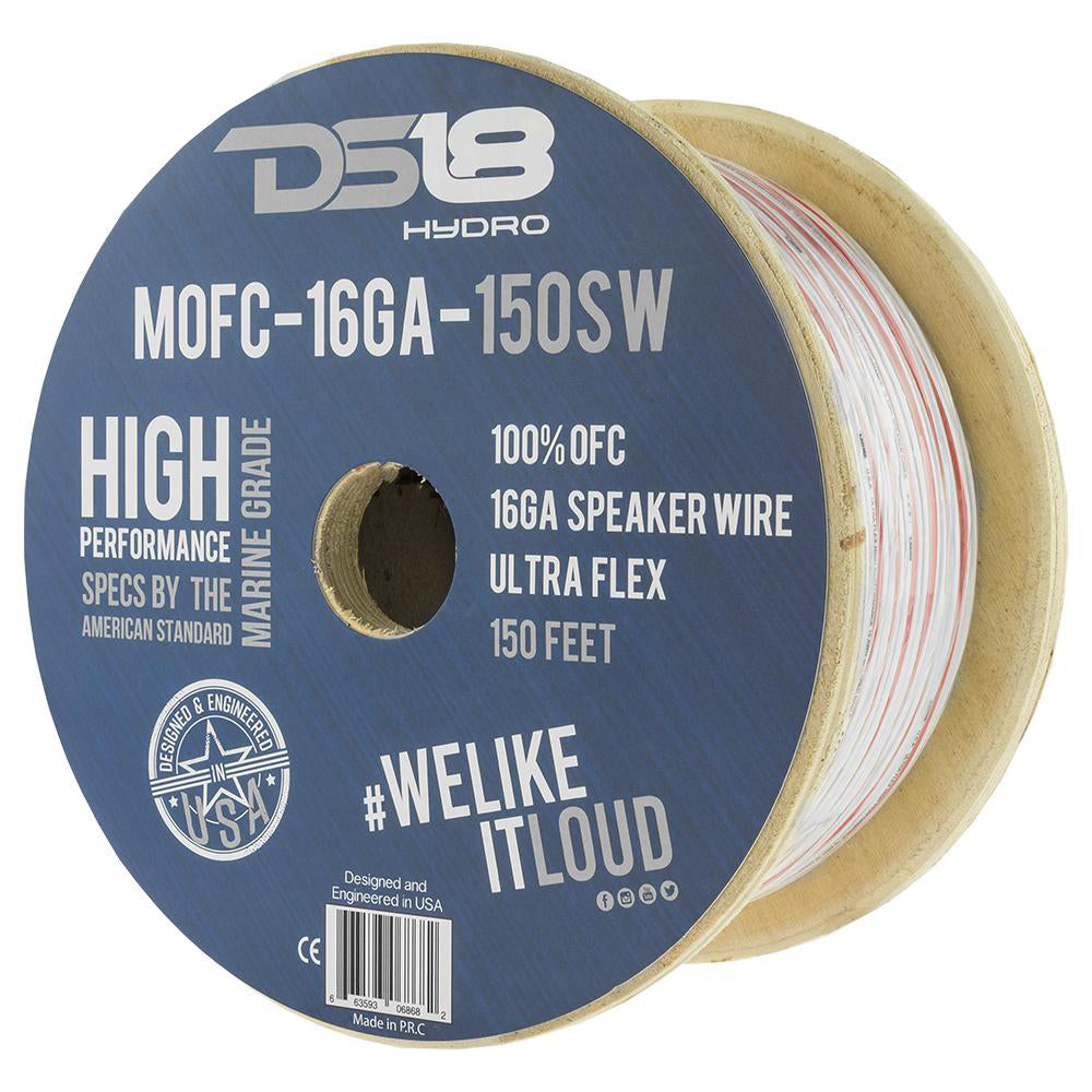 DS18 HYDRO Marine Grade OFC Speaker Wire 16 GA  150 Roll MOFC16GA150SW