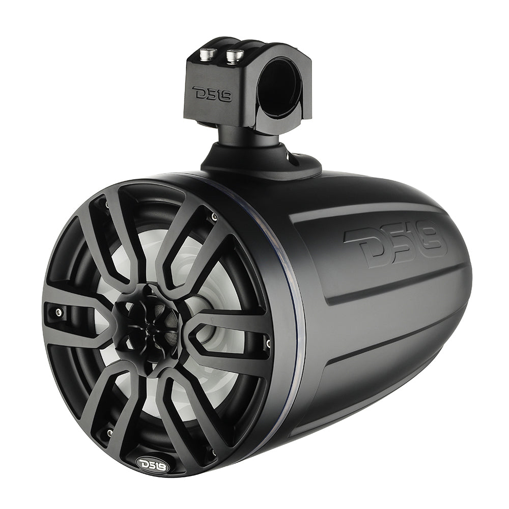 DS18 X Series HYDRO 8 Wakeboard Pod Tower Speaker wRGB LED Light  375W  Matte Black NXLX8TPBK