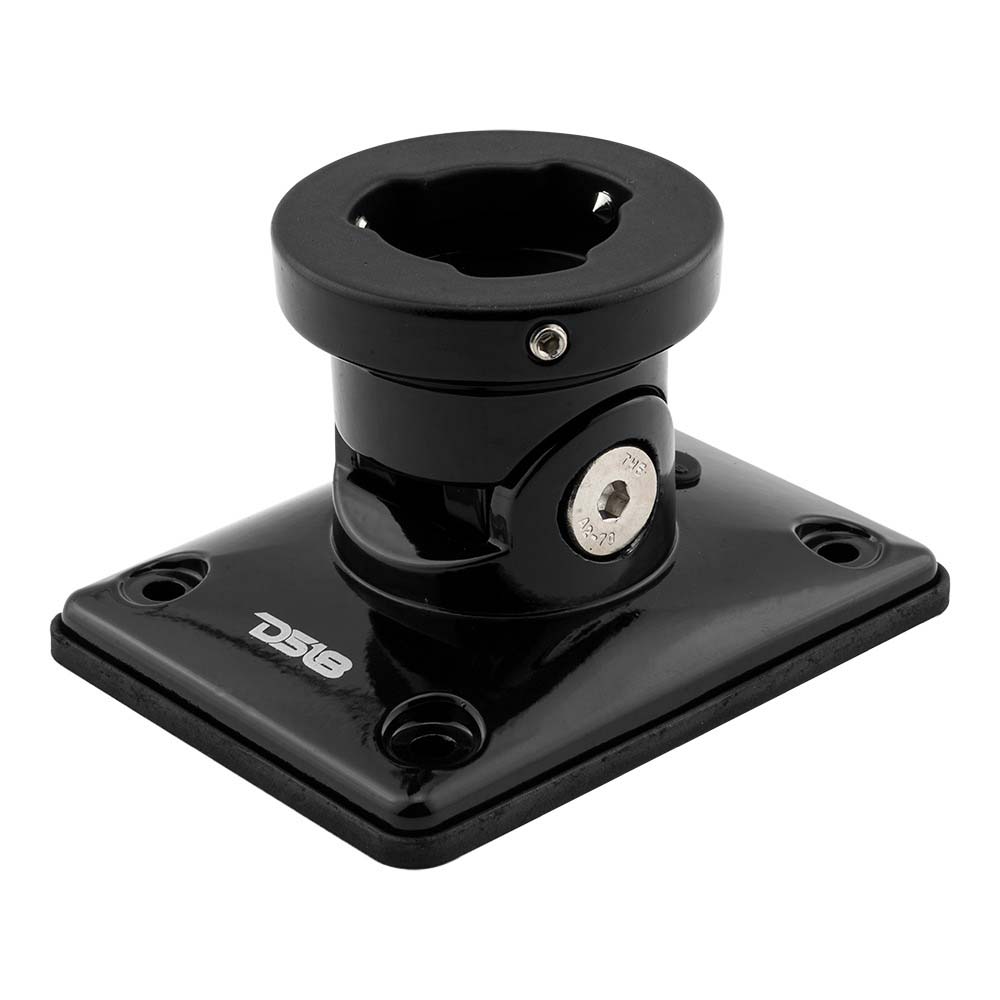 DS18 HYDRO Universal Flat Swivel Mount  Black FLMBPSBKV2