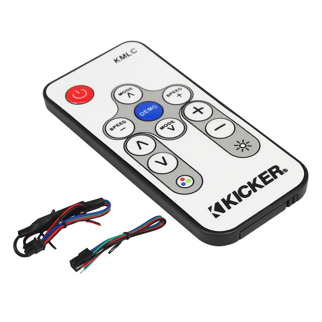 All-Weather Marine Gauge Style Bluetooth USB Stereo Receiver Bundle with Wired Remote, 4X 6.5" 2-Way 195W Max Coaxial Marine LED Speakers W/ Remote, White Salt Water Grilles, Wire, Antenna