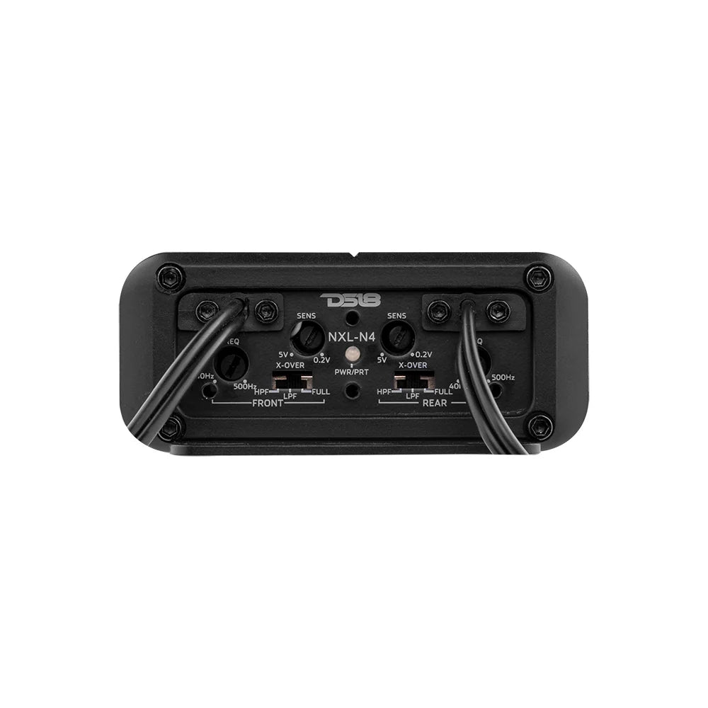 NXL 4-Channel Full-Range Class D IP67 Marine and Powersports NANO Amplifier 4 X 100 Watts Rms @ 4-Ohm 1800 Watts Peak