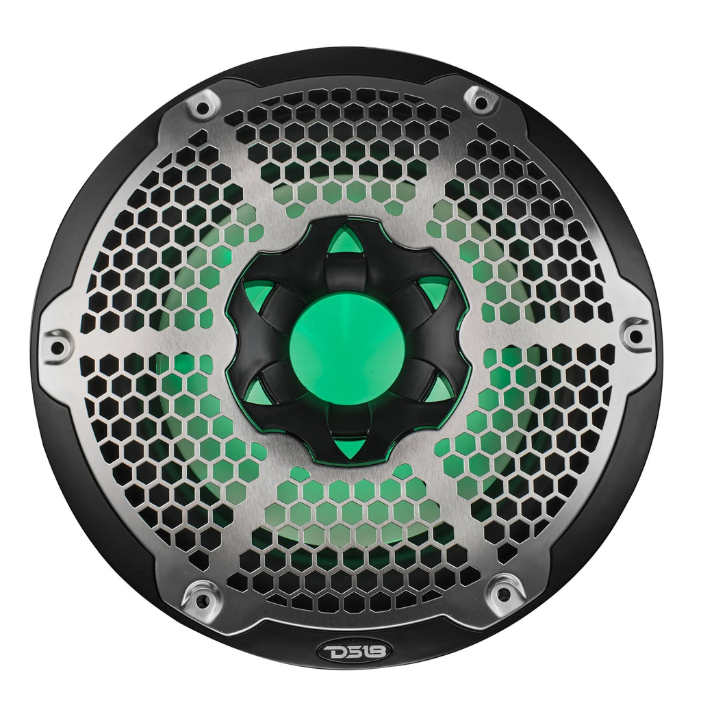 NXL 10" Marine Subwoofer with RGB LED Lights 300 Watts Rms SVC 4-Ohm - Black