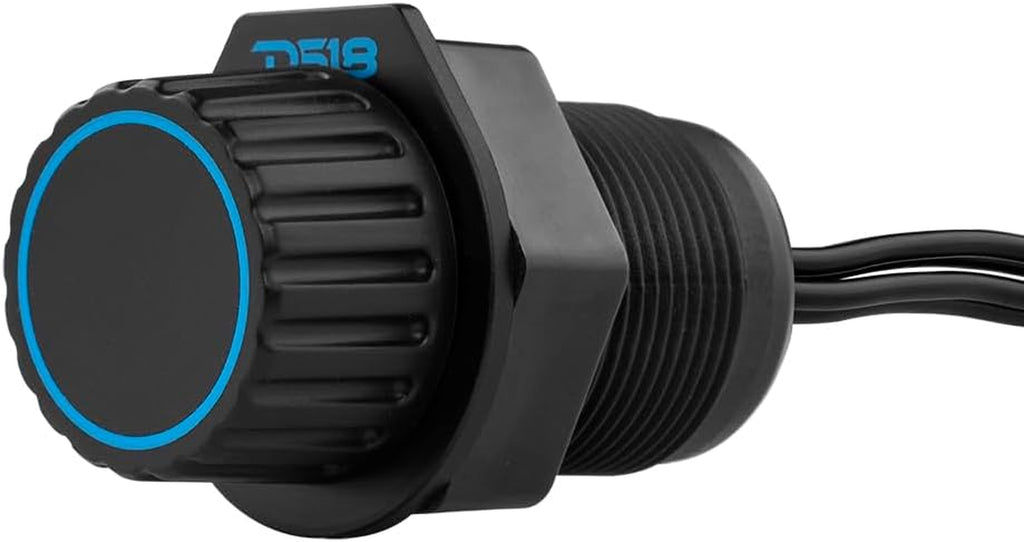 MBKR Marine Bass Knob Remote Gain/Volume - Compatible with Any Source Unit - Bass Knob Level Controller - Universal RCA Line Level Control Waterproof Design for All Audio Applications
