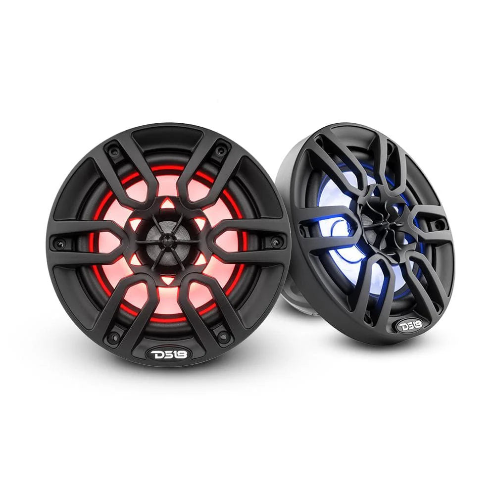 DS18 Best Marine Stereo Subwoofer Package 1 X 10” Subwoofer | 2 X 6.5” Speaker Tower | 2 X 6.5” Marine Speaker | 1 X 5 Ch Amplifier | 1 X MOFCKIT4 and 1 X LED-BTC