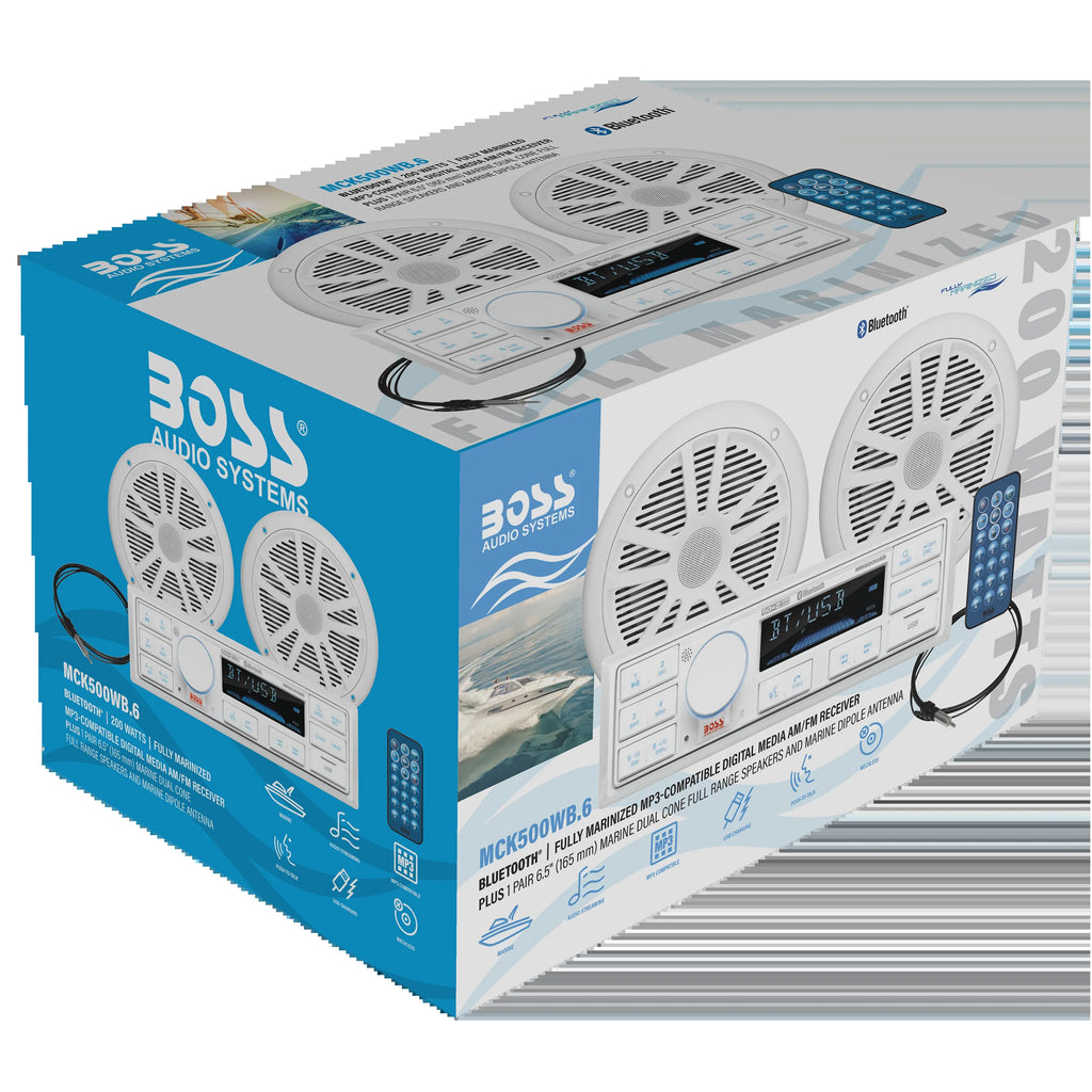 MCK500WB.6 Marine Boat Stereo Sound System Speaker Package