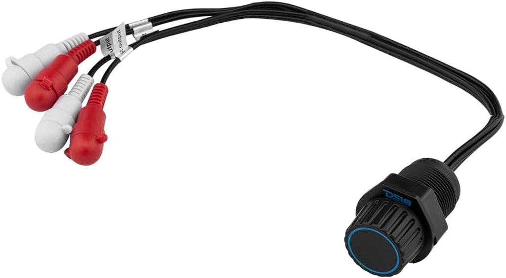 MBKR Marine Bass Knob Remote Gain/Volume - Compatible with Any Source Unit - Bass Knob Level Controller - Universal RCA Line Level Control Waterproof Design for All Audio Applications