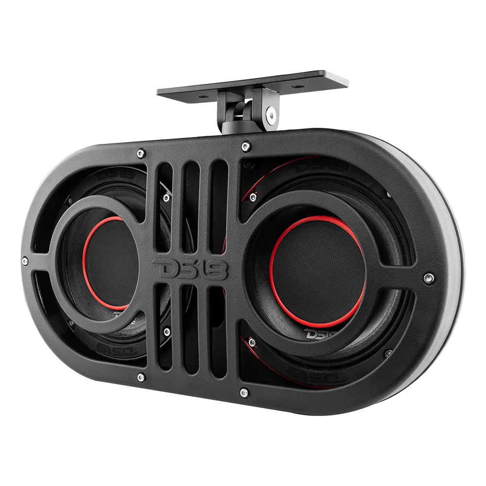 Dual 6.5" Marine and Powersports PRO Roll Cage Sound Bar System with Built in LED RGB Lights450 Watts Rms ( 2 X PRO-HY6.4B Included)