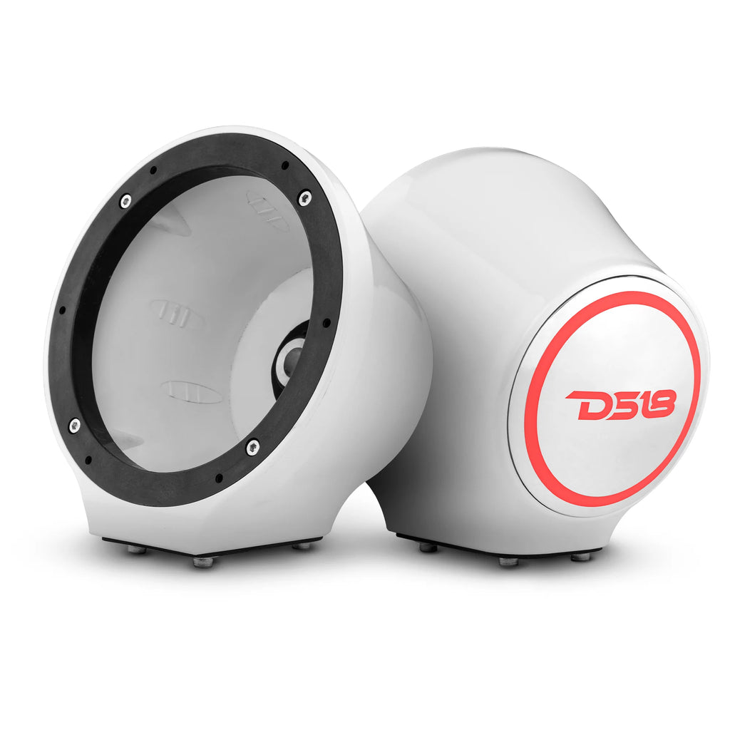 6.5” Universal Flat Mount Kick Panel Speaker Pod – Jet Skis, Jeeps, Motorcycles – RGB LED Lights