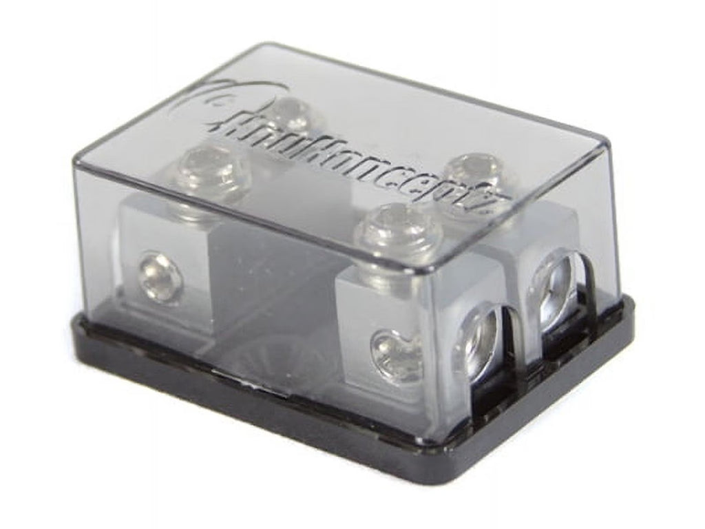 Bassik 2 Way 4 - 8 Gauge Fused Distribution Block with Fuses