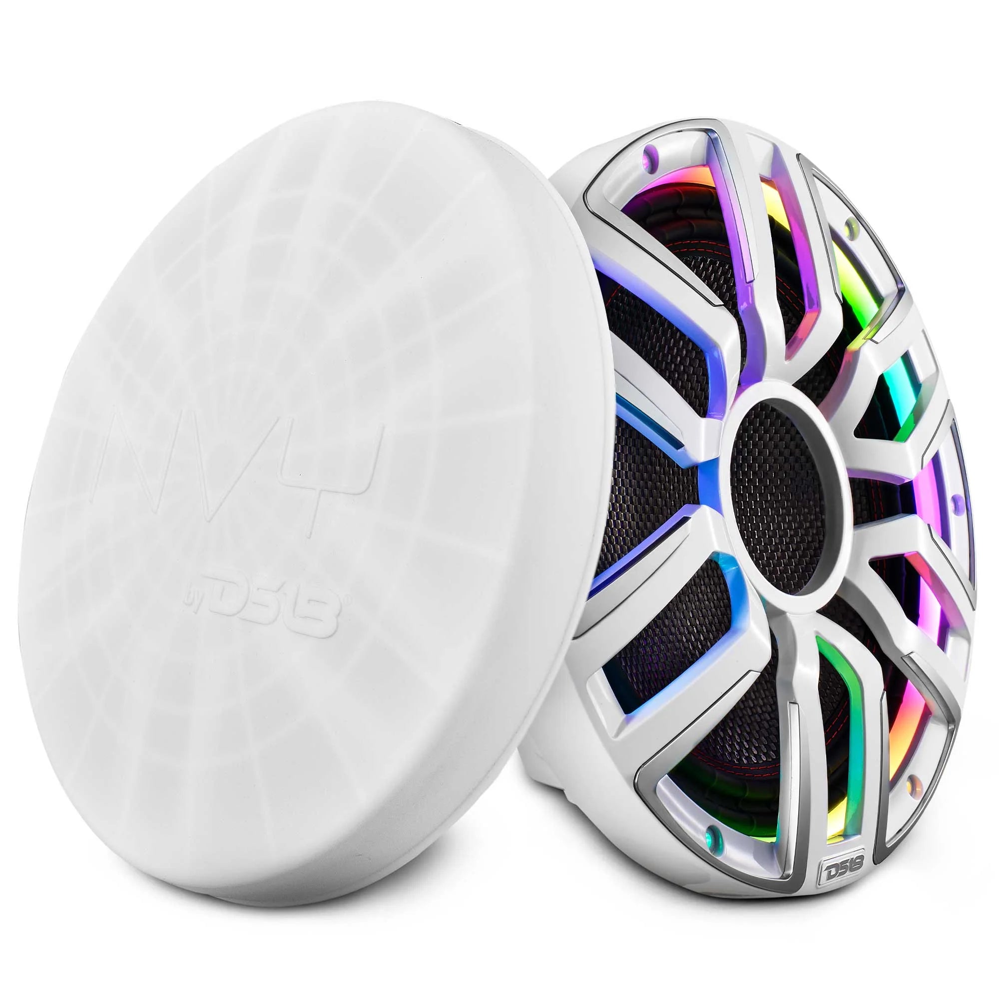 12" Neodymium Marine & Powersport Subwoofer with Digital LED Lights and Carbon Fiber Cone | 800W RMS 4-Ohm